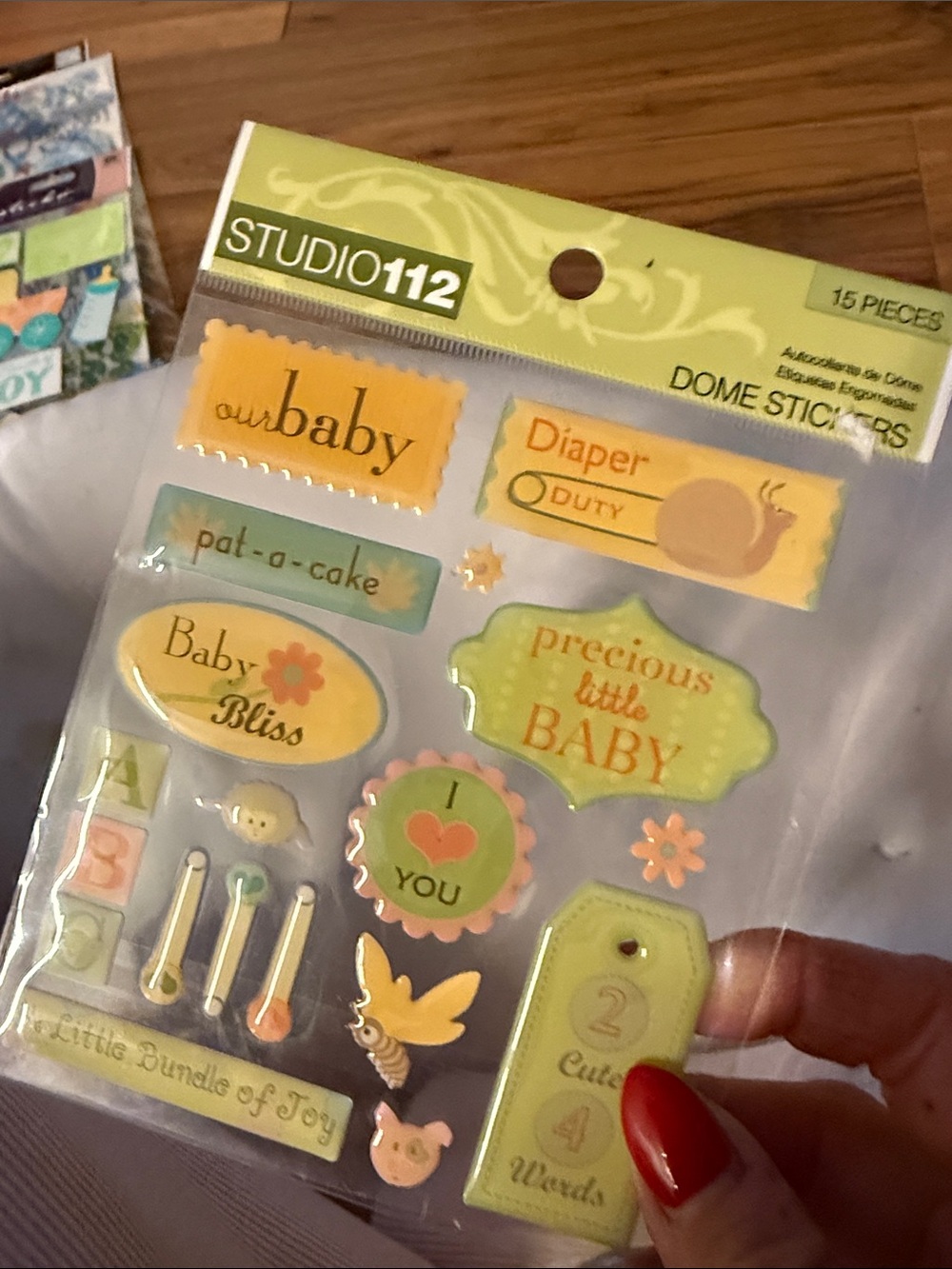 Y2K scrapbooking Baby & Kids Sticker Lot - Assorted Pastel and Bright Colors - Picture 12 of 16